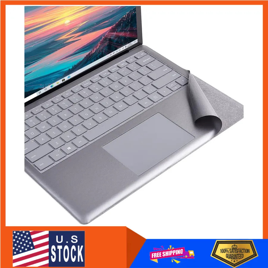 Palm Rest Protector for Microsoft Surface Laptop 1 2 13.5 Inch Opaque Grey Decal