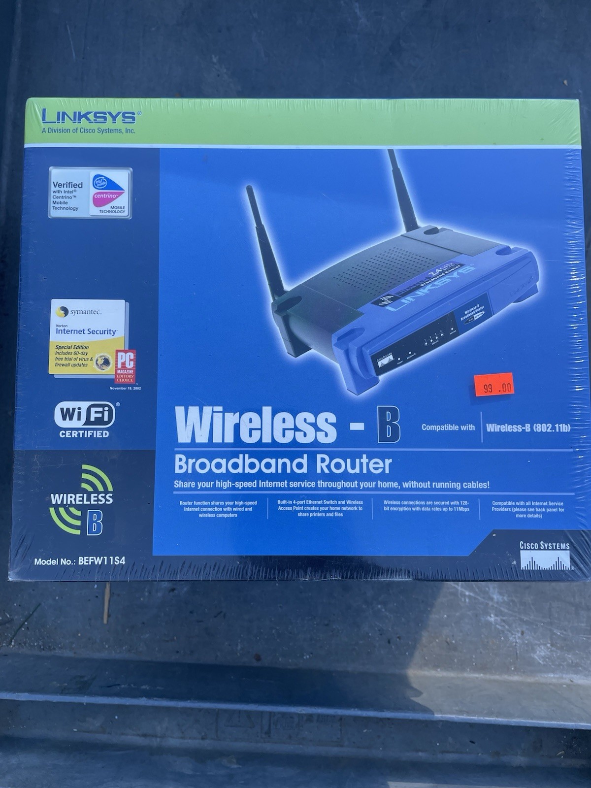 Linksys BEFW11S4 V.2 Wireless-B Broadband Router Still Sealed Brand