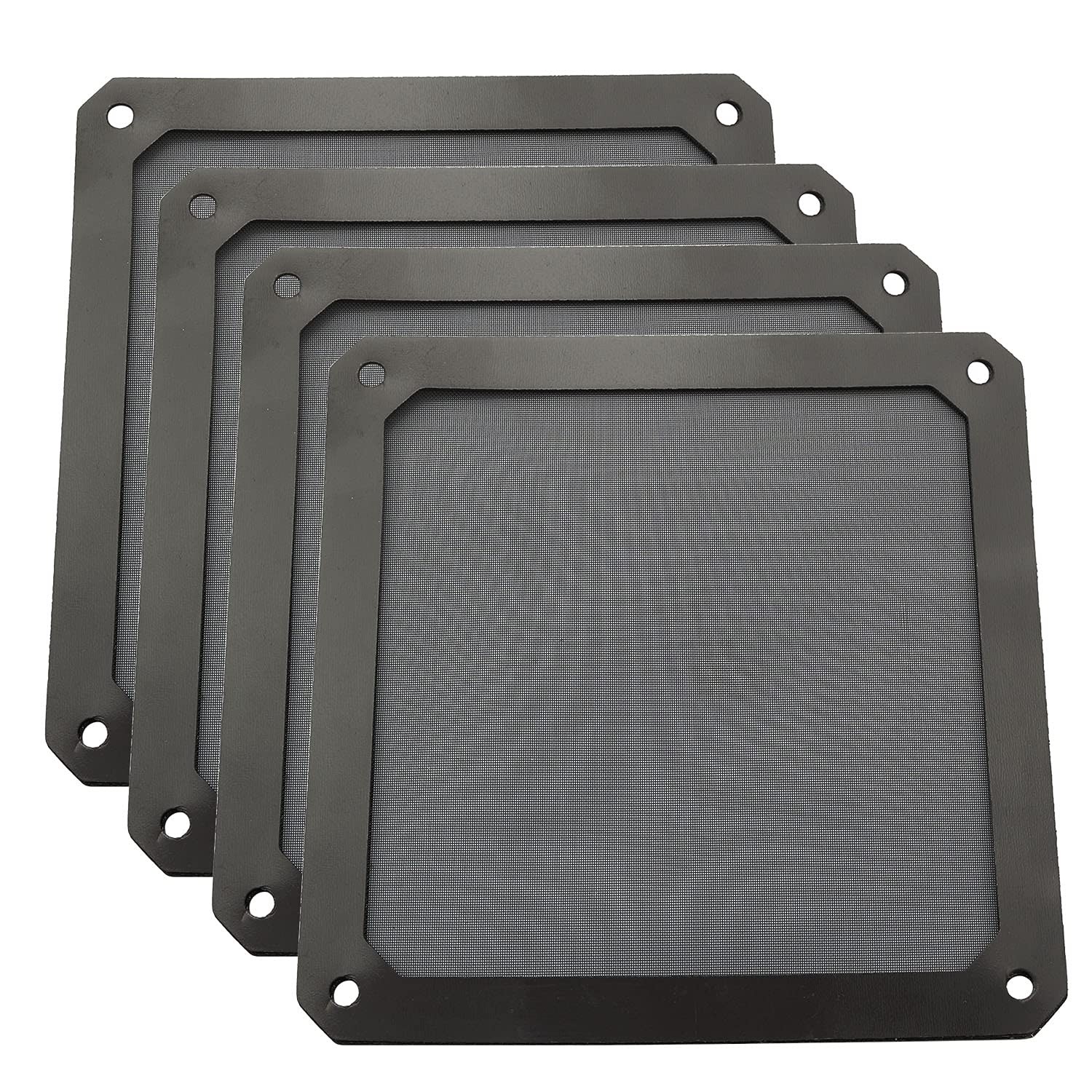 ZYAMY 4pcs 120mm PC Fan Dust Filter Magnetic Frame Computer Fan Grills Dust Mesh