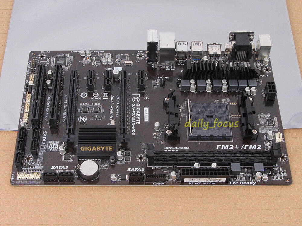 GIGABYTE GA-F2A88X-HD3 Motherboard LGA FM2+ DDR3 AMD A88X