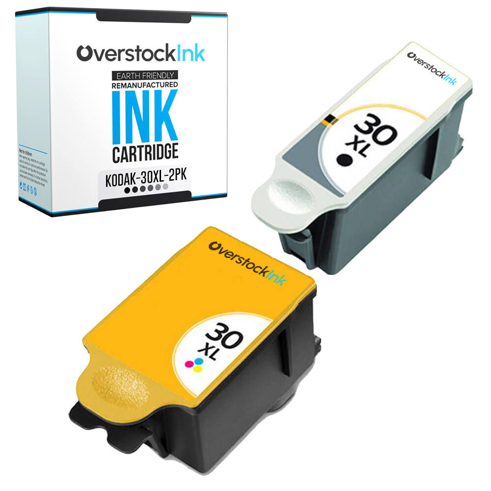 2PK Compatible OSI 30XL Ink Cartridges for Kodak Hero 2.2, 3.1, 4.2, 5.1 ESP 1.2