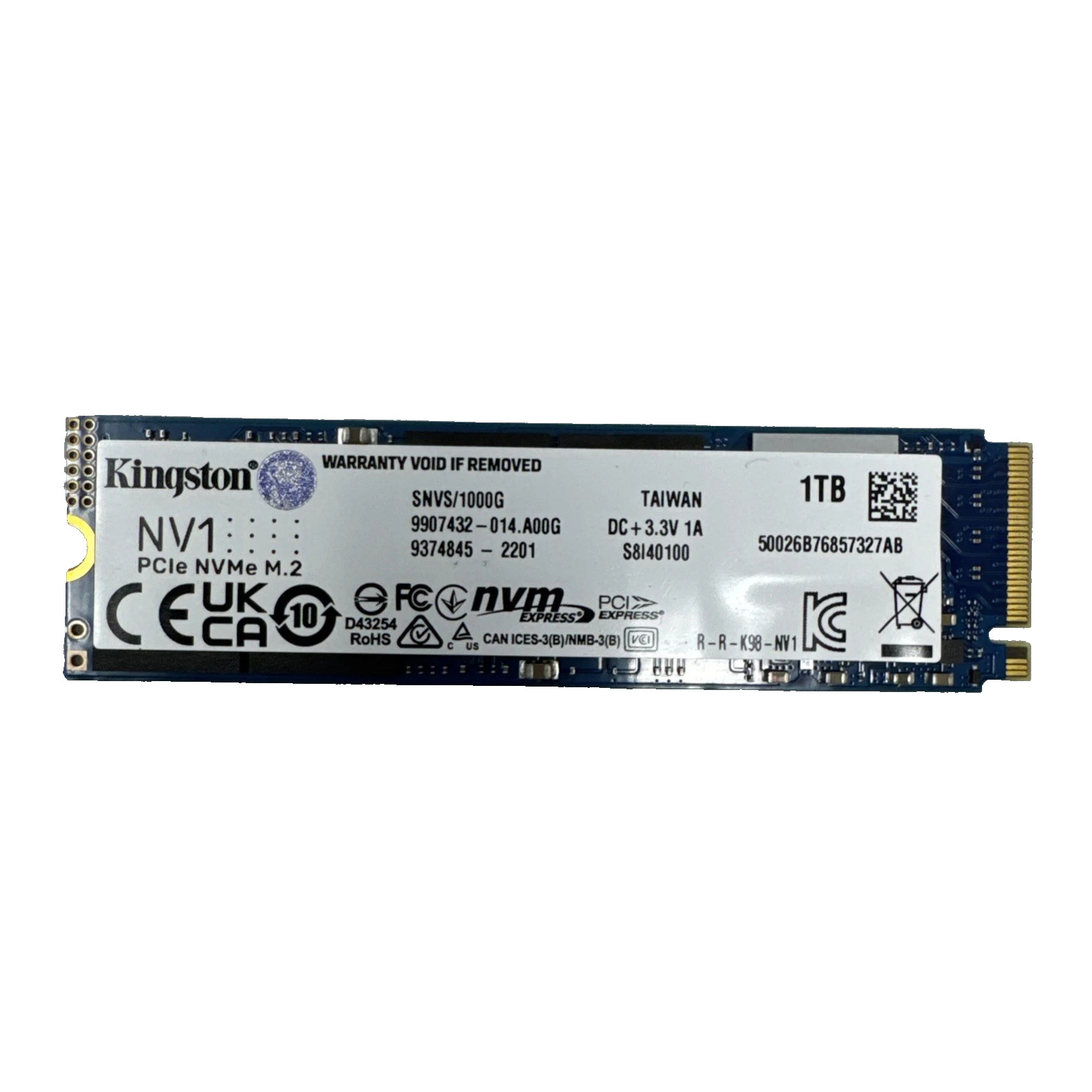Kingston NV1 1TB PCIe NVMe M.2 (Win 11 Pro installed)