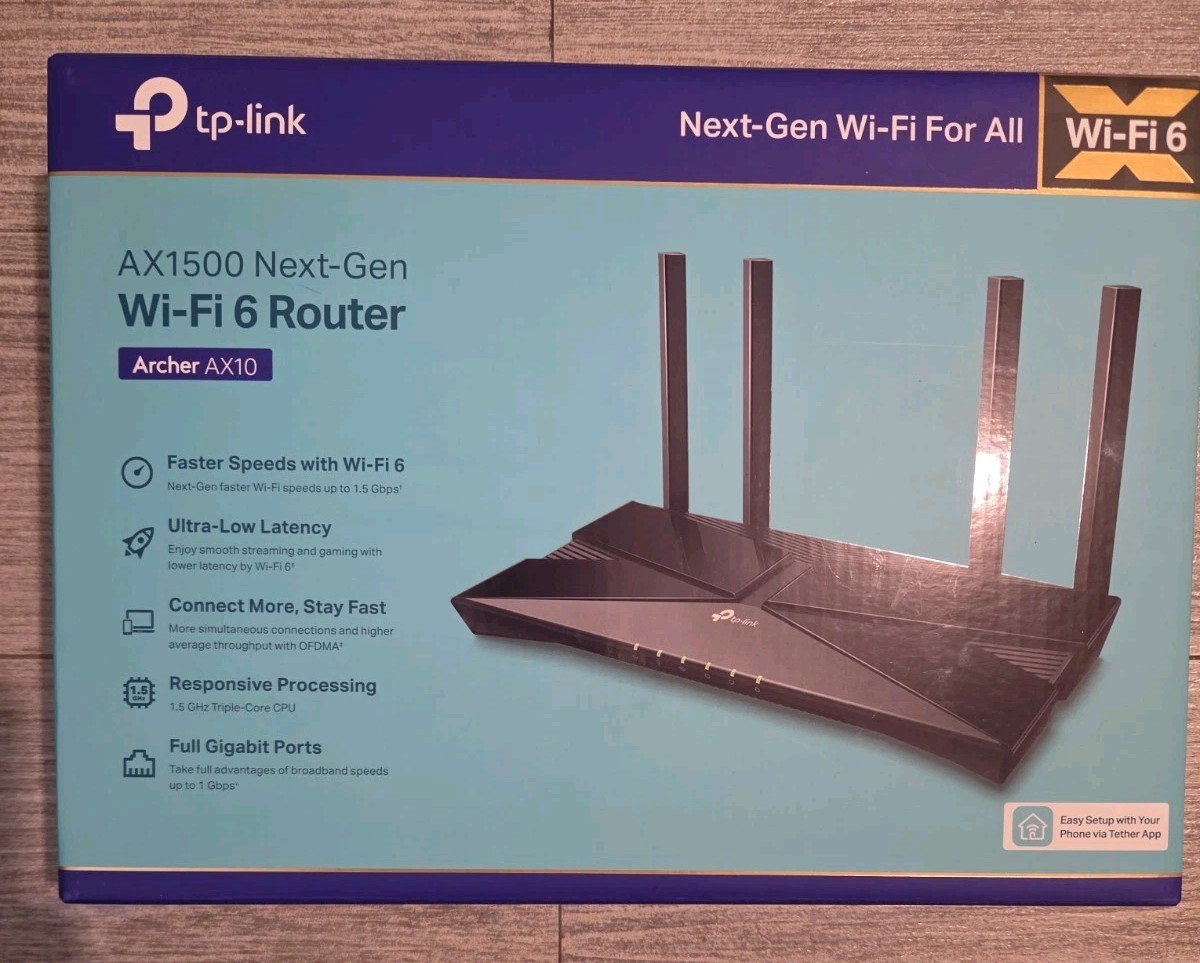 TP-Link Archer AX10 AX1500 Next-Gen Wi-Fi 6 Router