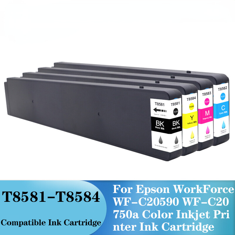 T8581- T858 4Compatible Ink Cartridge  For Eps  WF-C20590 WF-C20750a Printer