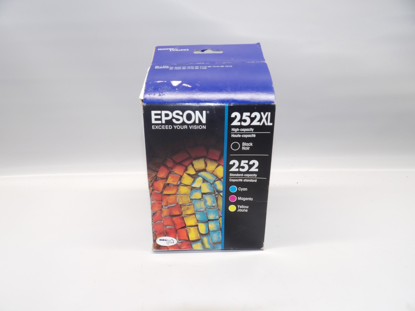 Epson 252XL/252 (T252XL-BCS) Black/Tri-Color Ink Cartridge - 4 Pack exp 12/2024