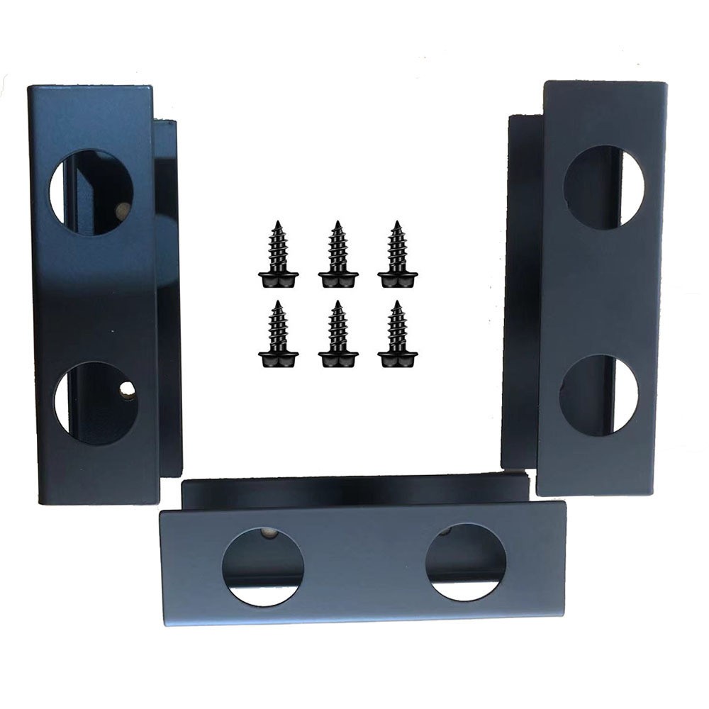 Portable Under Desk Laptop Mount Metal Bracket Holder Shelf w/ Felt Board Screws