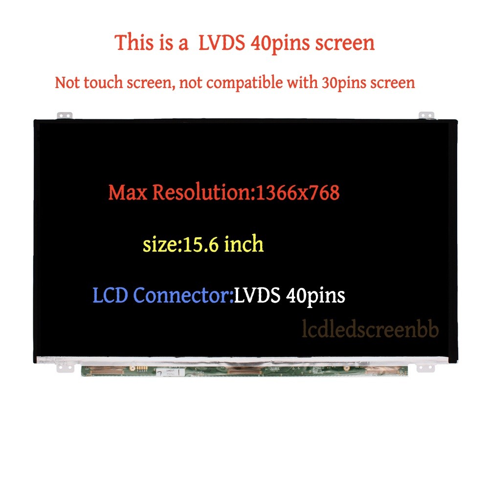 For Samsung NP510R5E-A01UB HD 40 pin LCD Screen
