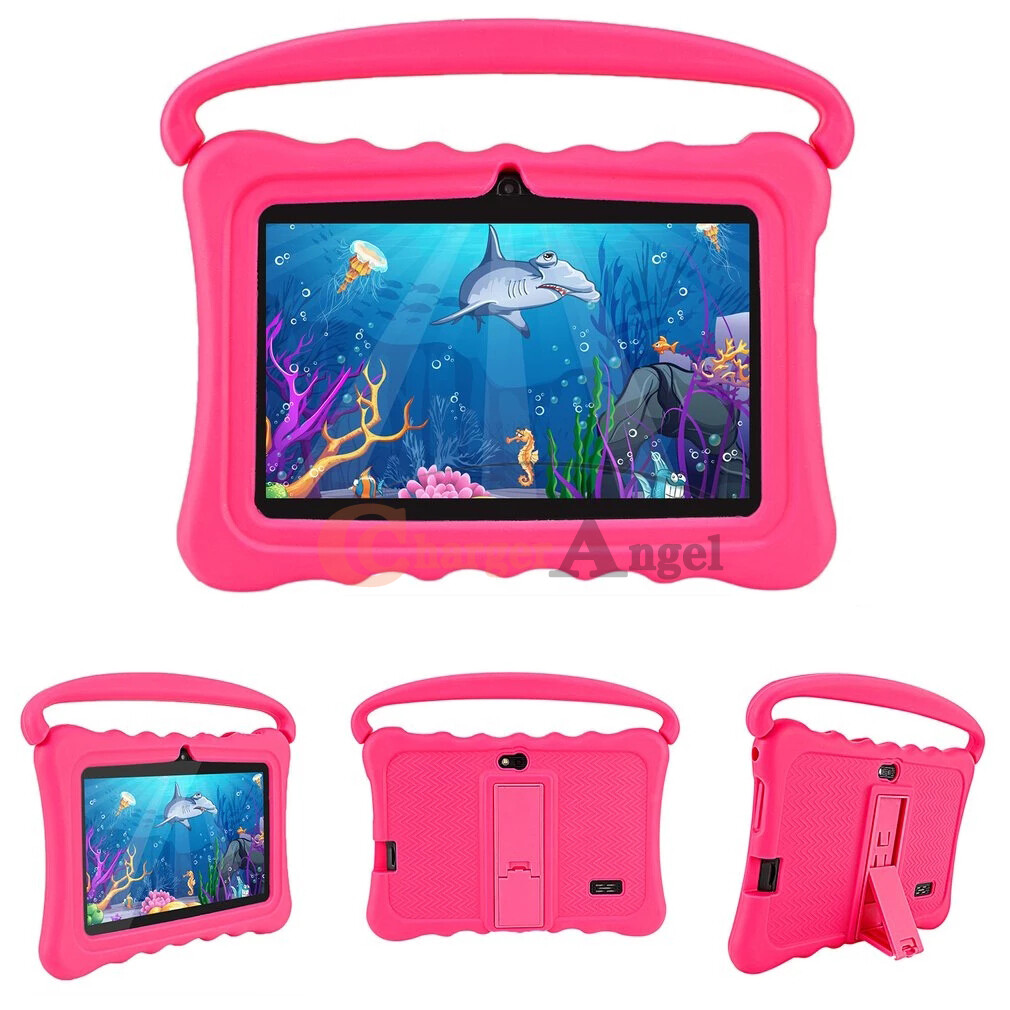 64GB 7" HD Kids Google Tablet Android 9.1 PC Dual Camera Quad-core Bundle Case
