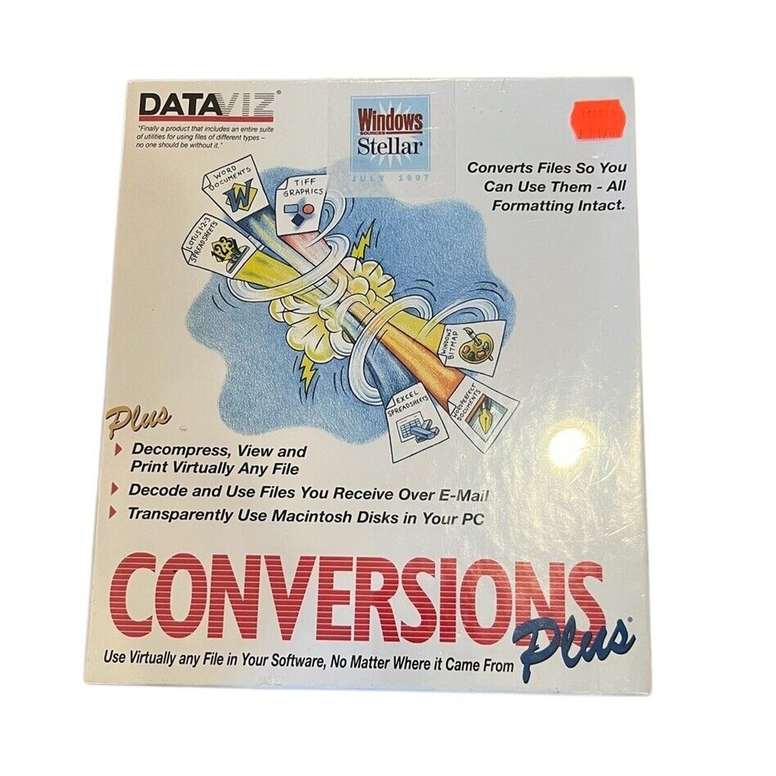 VTG NOS DataViz Conversions Plus Software for Windows New Sealed Converts Files