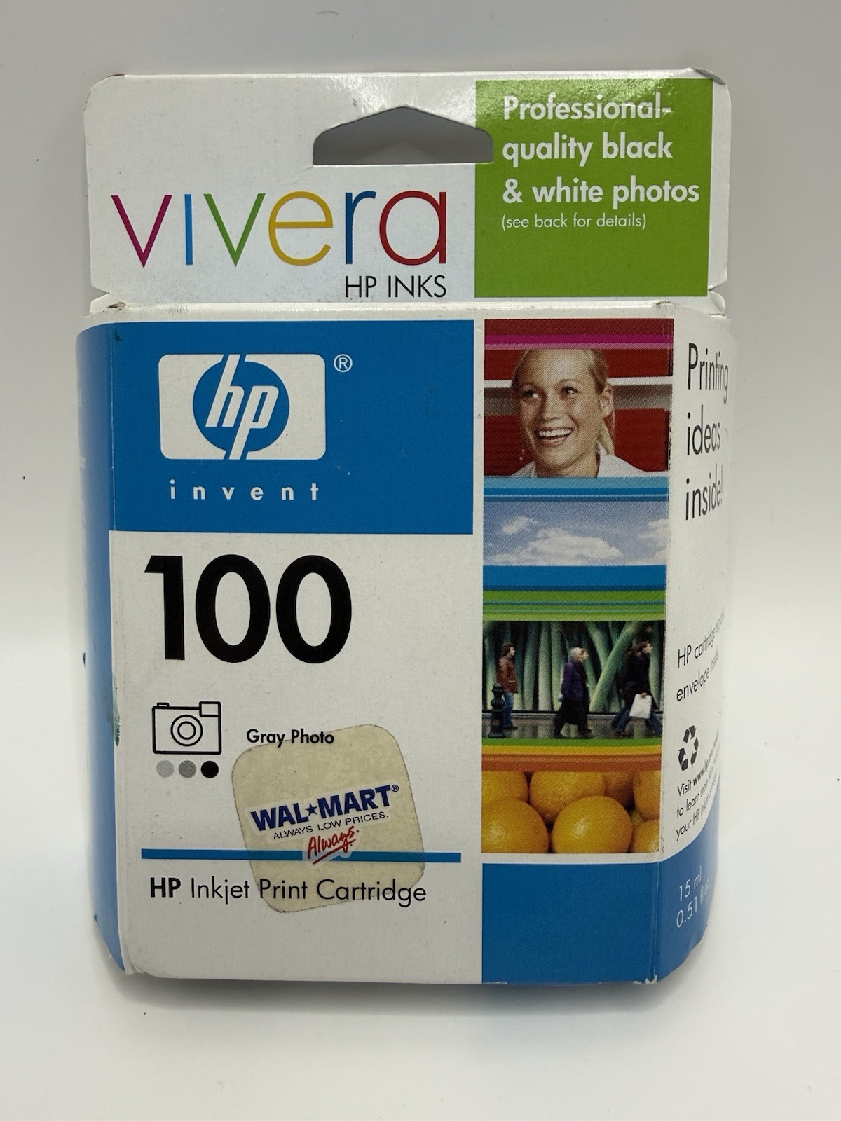 HP Vivera 100 Ink Gray Photo Inkjet Print Cartridge *NEW* Expired Oct 2006