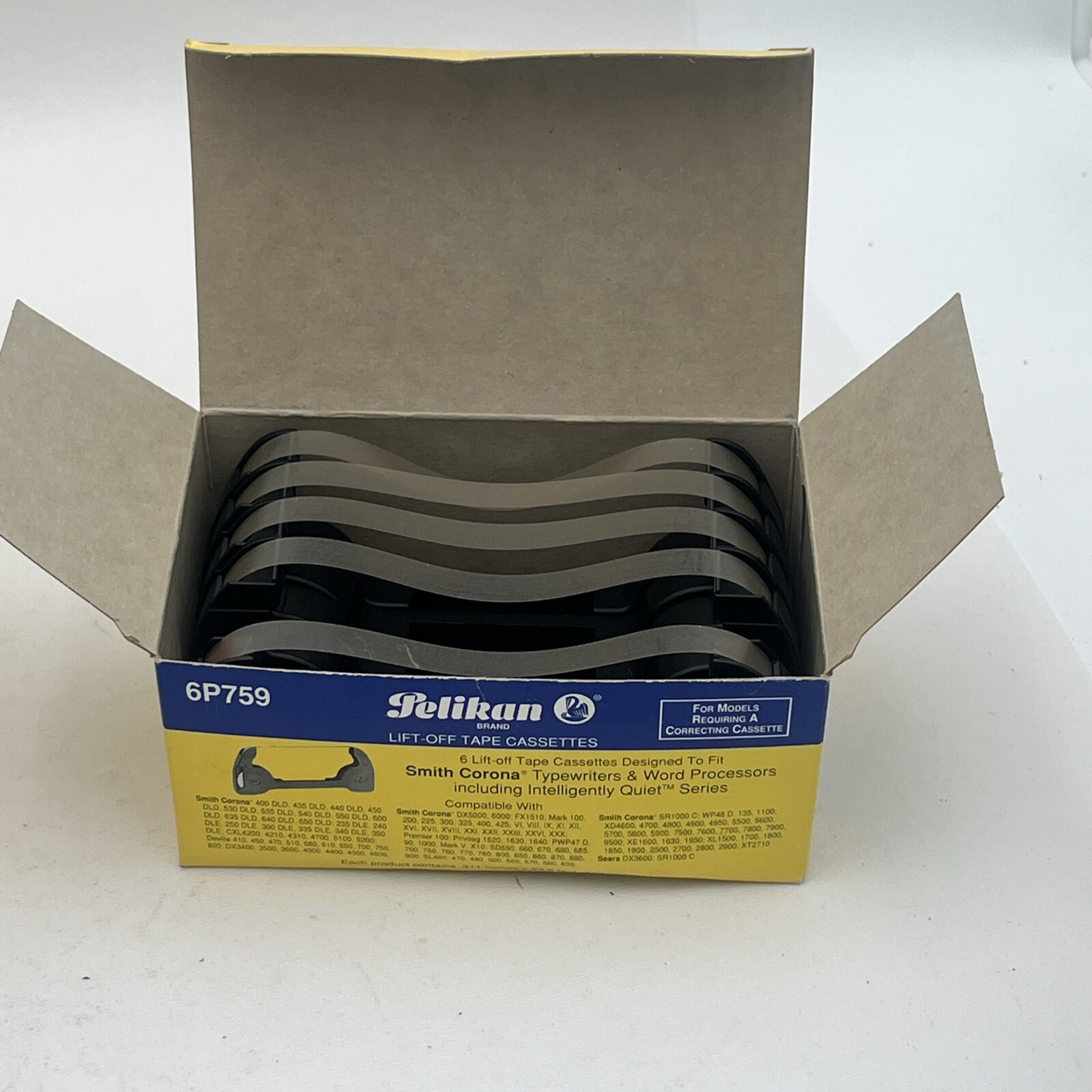 Pelikan Smith Corona H Series Lift-off Ribbon Cassettes 5 Pack New Open Box
