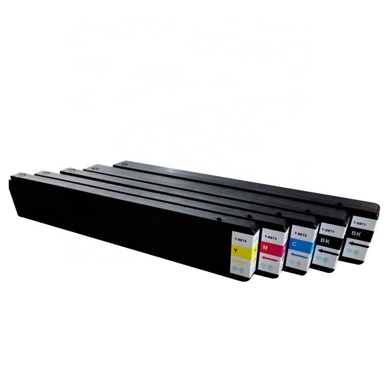 5PC Set New T8871-T8874 Ink Cartridges Compatible with WF-C17590a/c
