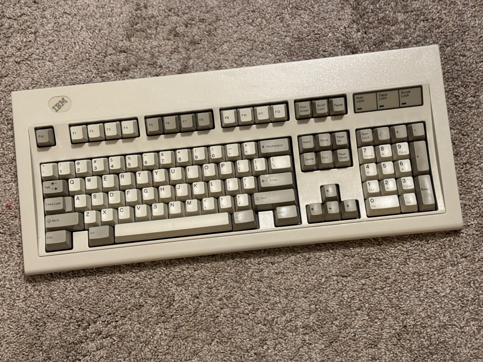 Vintage 1992 IBM Model M Buckling Spring Keyboard 1391401 - Tested
