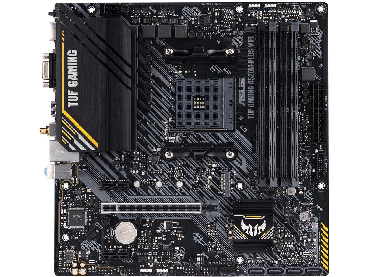ASUS TUF GAMING A520M PLUS WiFi Motherboard AMD AM4 Ryzen 5000 Ready