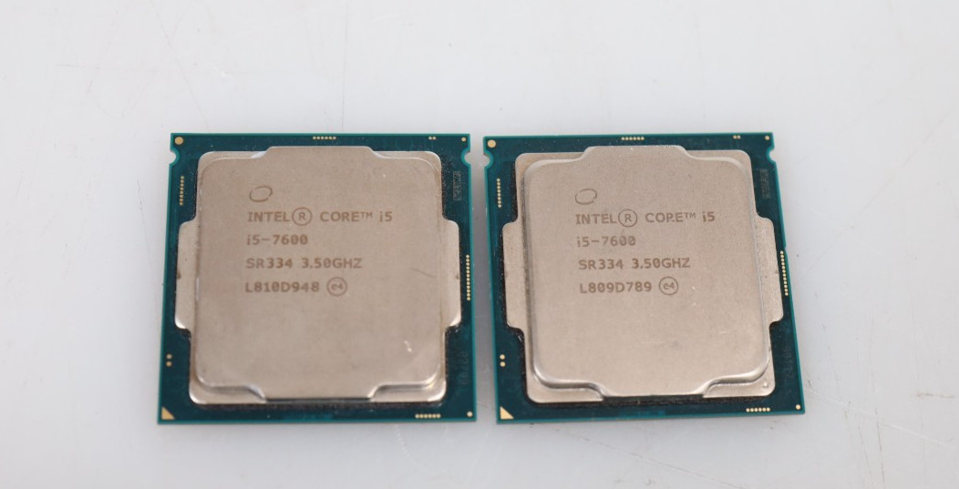 Lot 2x Intel Core i5-7600 3.5GHz Quad Core 6MB 65W FCLGA1151 Processor SR334 008