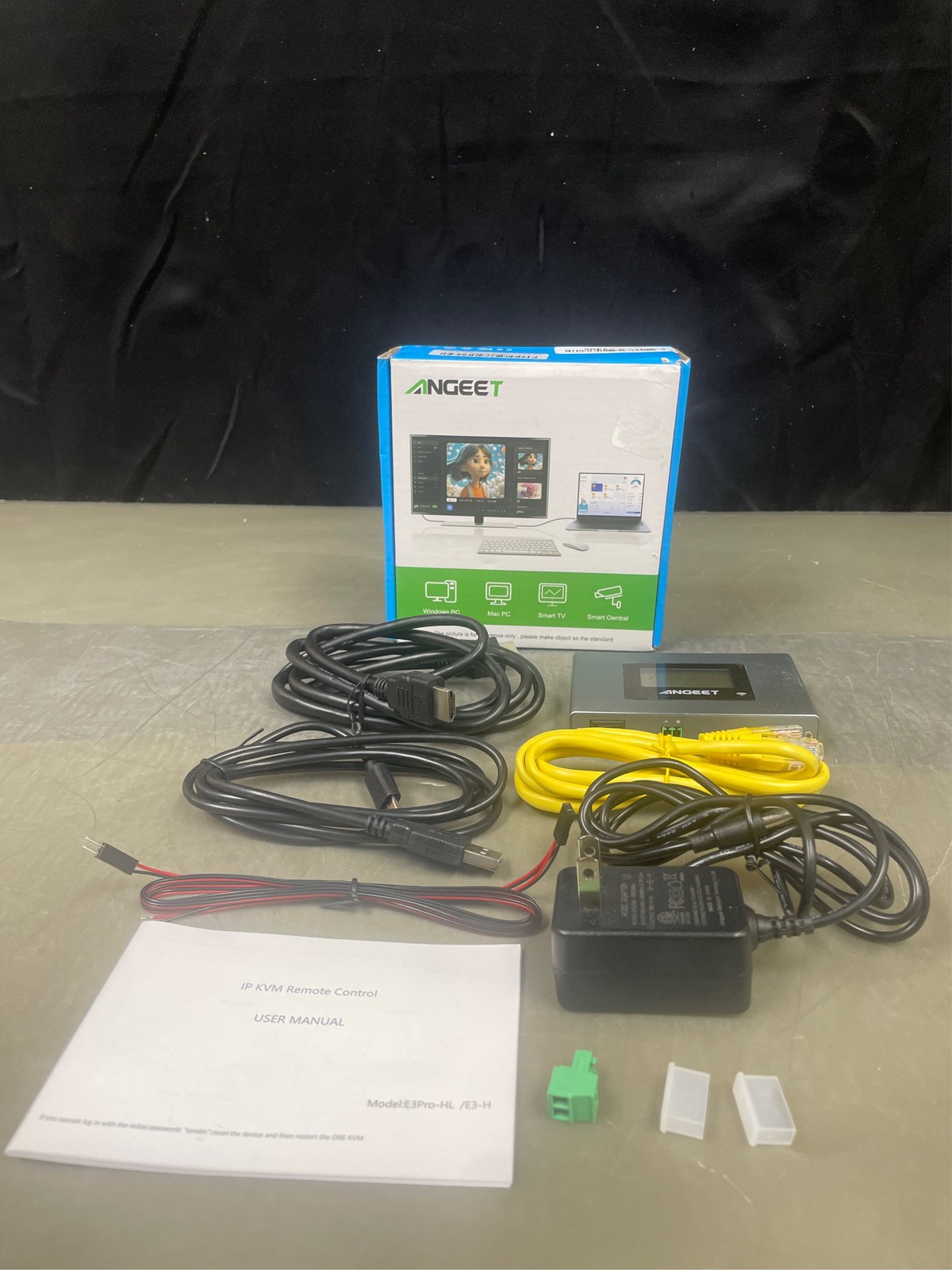 ONEKVM Wi-Fi Remote KVM Over IP Internet,4K IP KVM Remote Control PC,Server,Remo