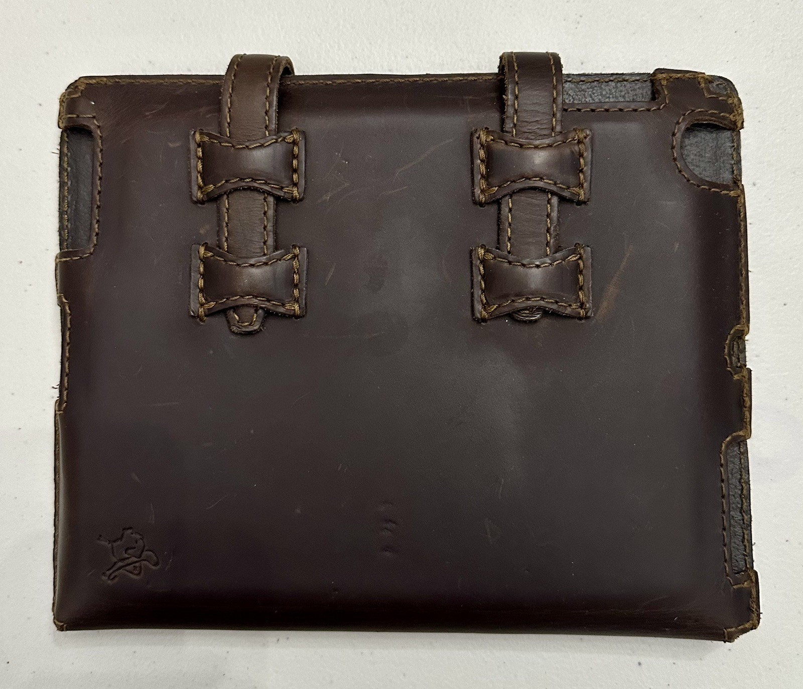 Saddleback Leather Dark Brown Coffee Color IPAD Tablet Case 8" x 10" Never Used