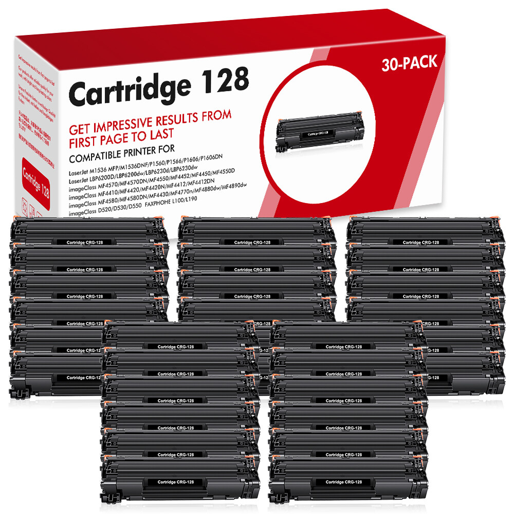 30x CRG128 For Canon 128 Toner Cartridge ImageClass MF4450 MF4770n MF4570dn D530