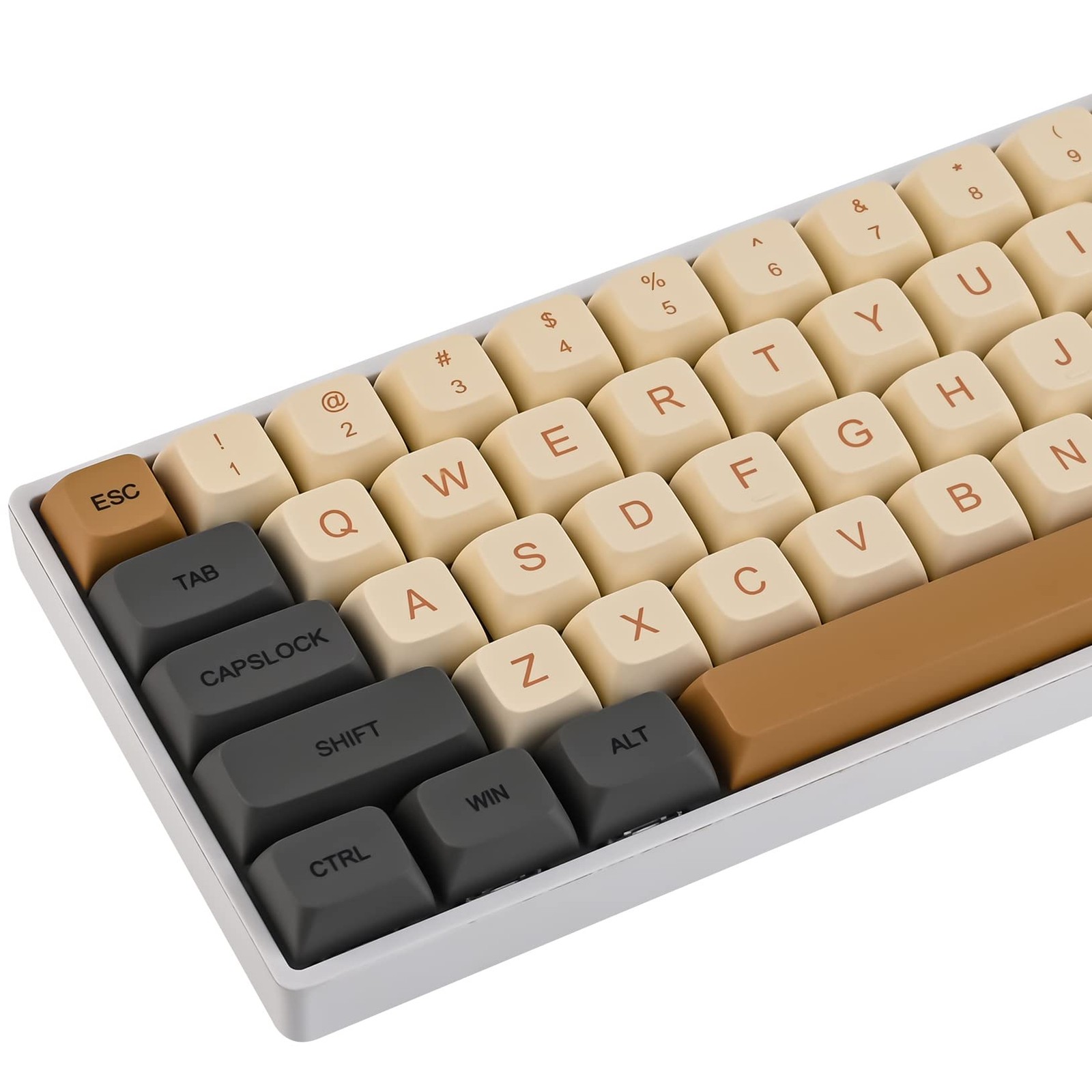 WHYSP XDA Profile PBT Keycaps 60 Percent for Cherry MX Switches 125 Keys