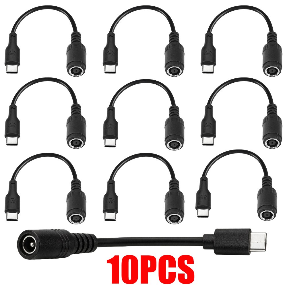 10x New for HP DELL 100W  7.4mm Power Adapter Converter Cable To USB-C Port
