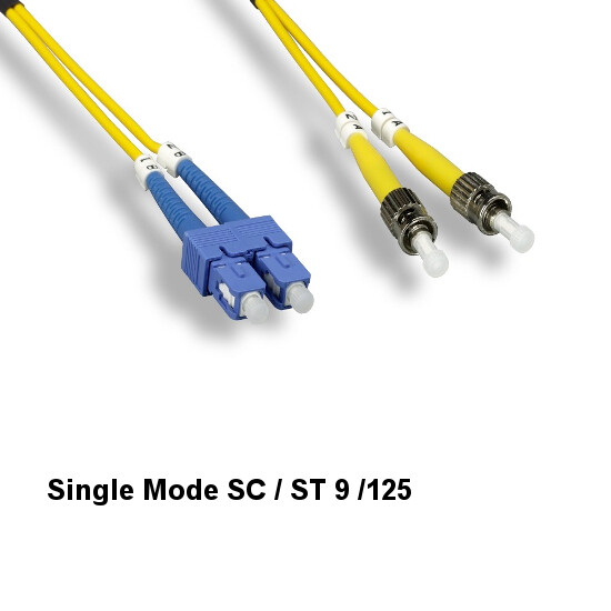 10x Kentek 10 m SC to ST Single-Mode Fiber Optic Cable 9/125 Duplex Ethernet