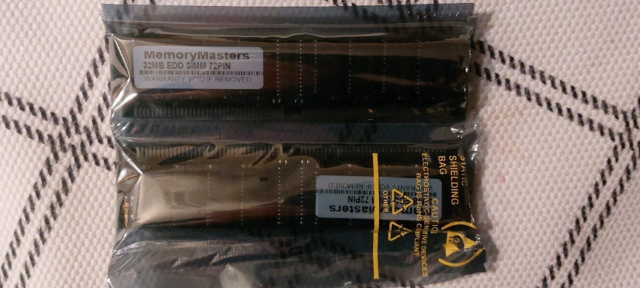 Memory Masters 2x32MB 72pin EDO SIMM Ram Used
