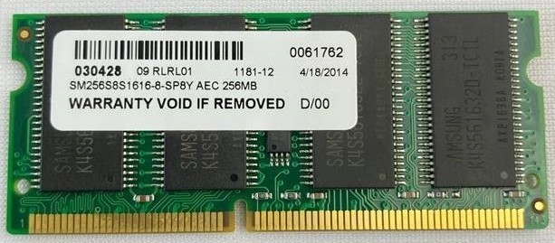 Samsung SM256S8S1616-8-SP8Y PC100 Memory Module