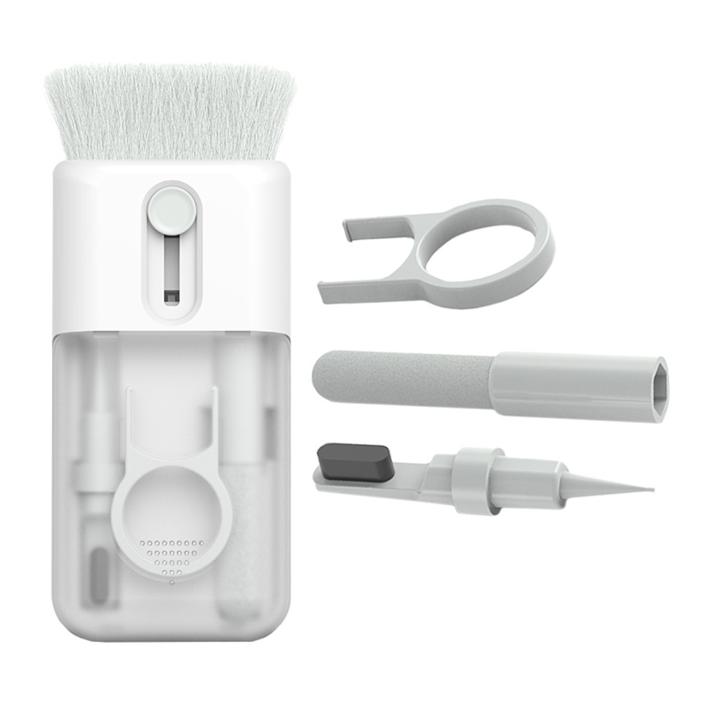 Multifunctional Earphone Cleaning Brush Set Durable Reusable White for Home Use