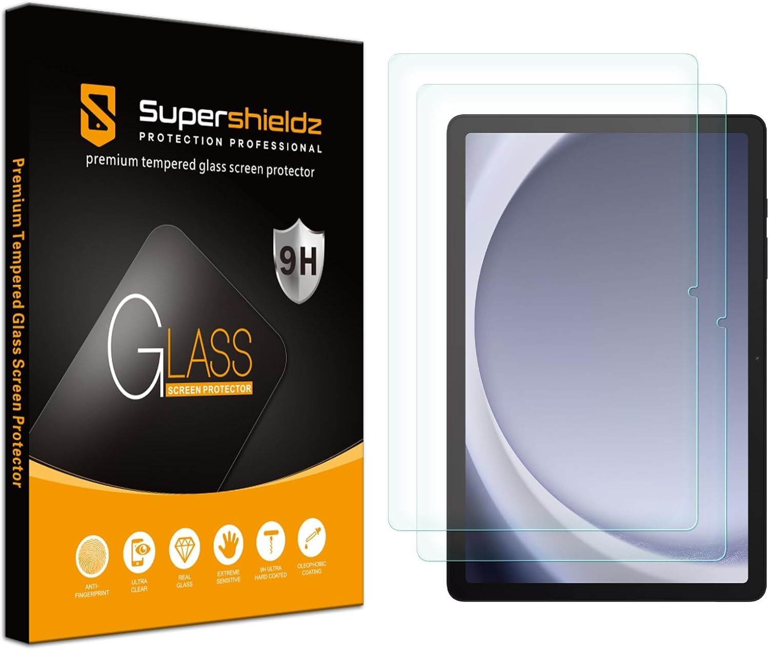 2 Pack Anti Scratch Tempered Glass Screen Protectors for Samsung Galaxy Tab A11+