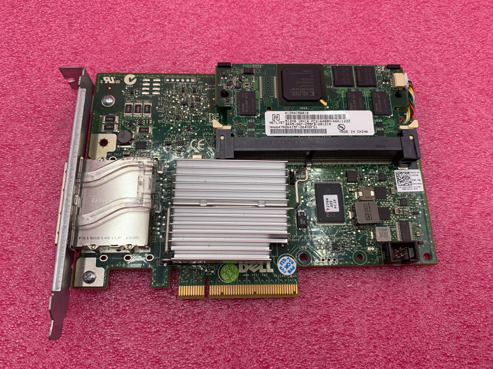 Dell 0NCHRW Perc H800 512MB 6 Gbps SAS SATA RAID Controller Card 071N7N 