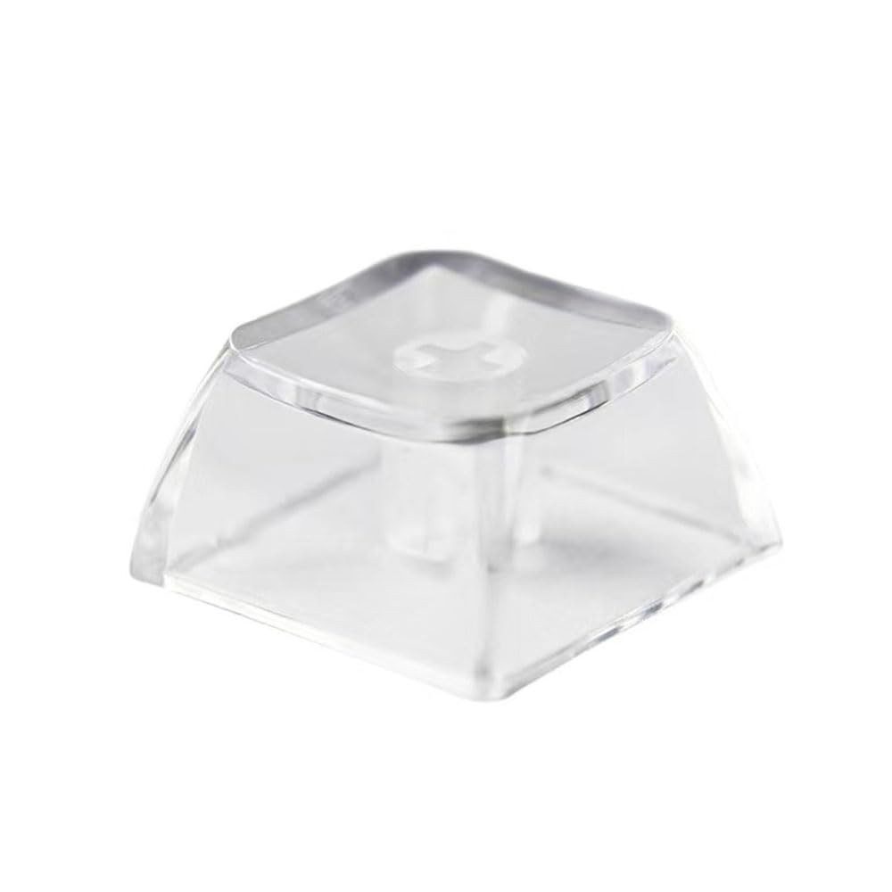 Blank Crystal Transparent Keycaps PC Material 1U XDA Profile 100 PCS Backlit