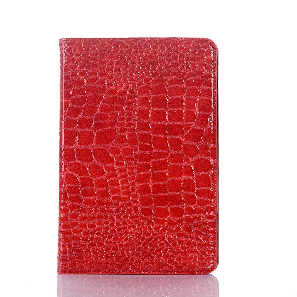 for iPad mini 5/4/3/2/1 Case, Crocodile Reflector Leather Stand Folio Case Sm...