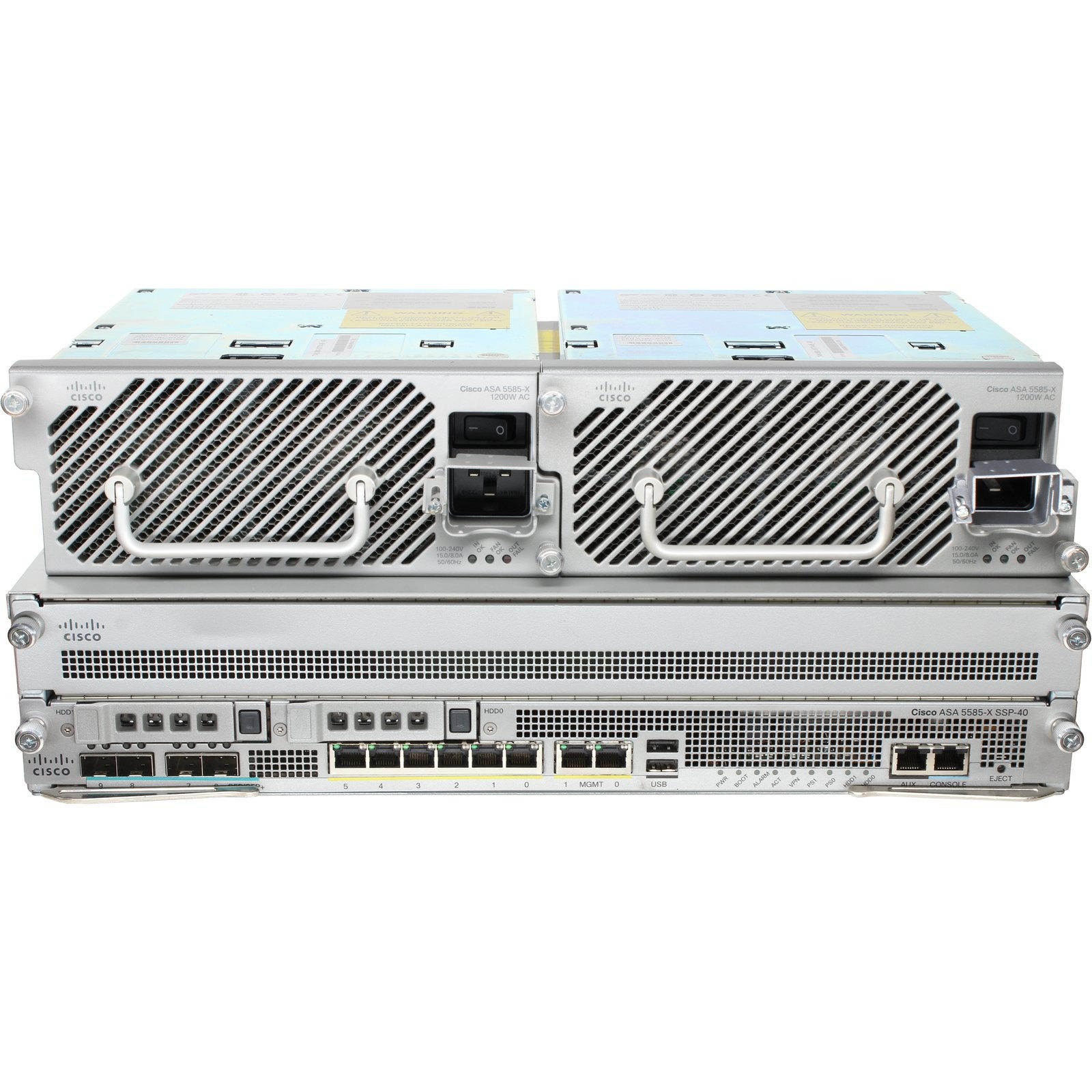 Cisco ASA5585-S40-2A-K9 8P 1GbE 4P SFP+ SSP40 Security Appliance
