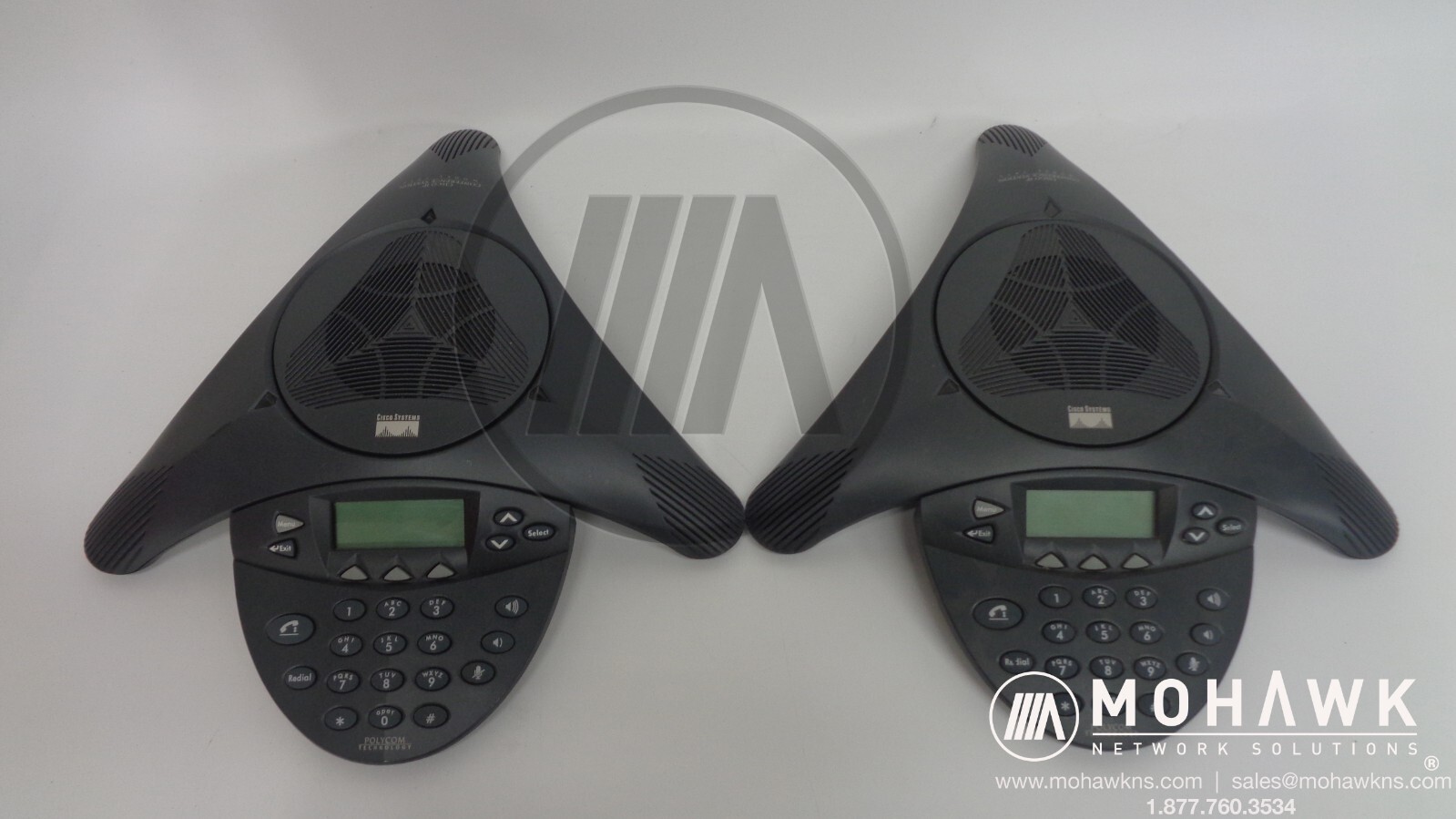 LOT OF 2 CISCO 7936 POLYCOM VOIP CONFERENCE STATION P/N 2201-06652-601