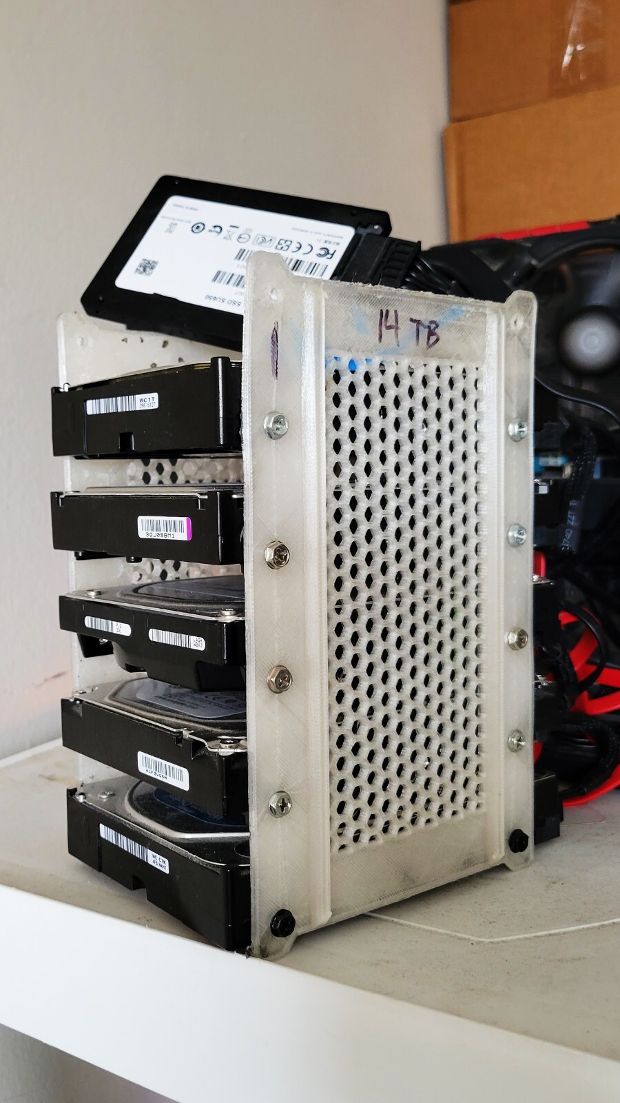 Hard Drive Caddy For 6x 3.5" Hard Drives for servers raid arrays signum mining