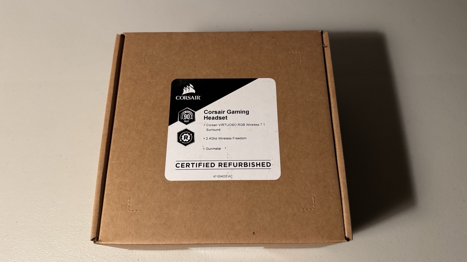(TESTED WORKING) Corsair VIRTUOSO RGB WIRELESS SE 2.4GHz Surround Sound Gunmetal