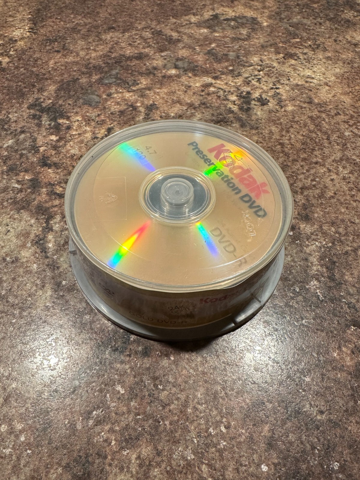 Kodak Gold Preservation Archival DVD-R sealed 25 spindle pack