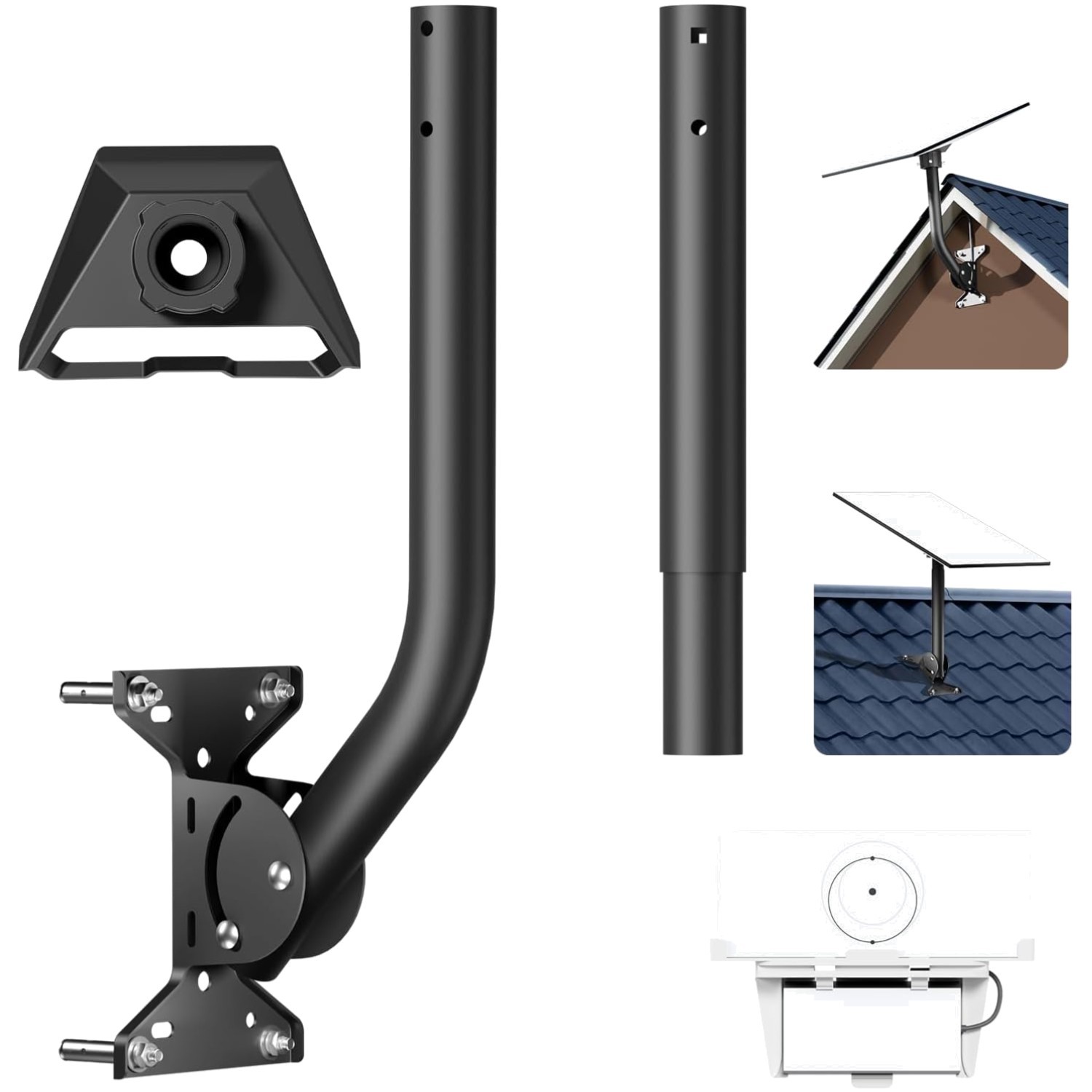 Compact Starlink Mounting Kit for Gen 3/4 - Versatile Indoor & Outdoor Solution