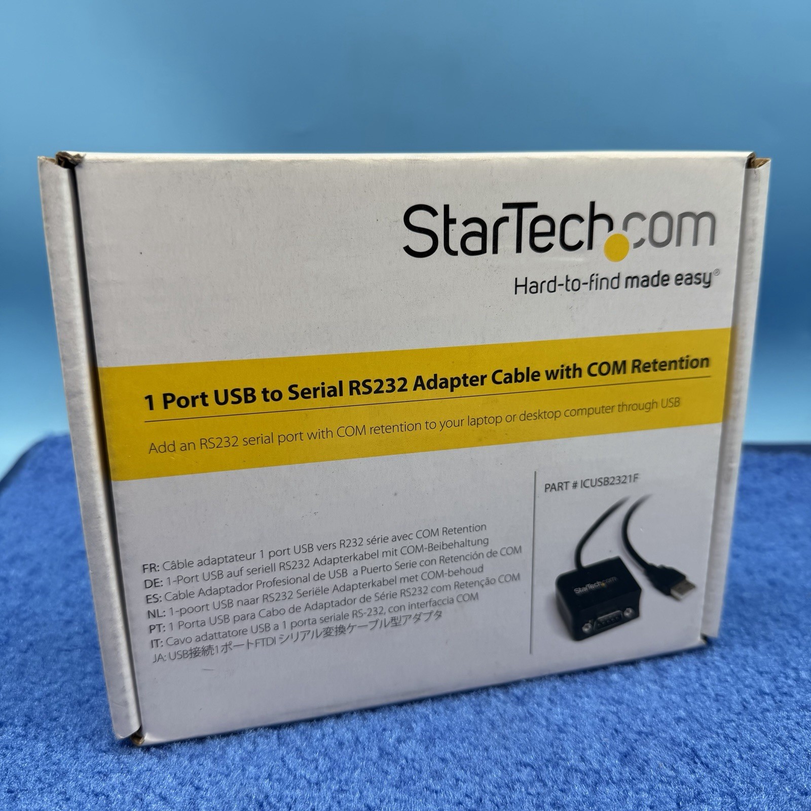 StarTech ICUSB2321F USB to Serial RS232 DB9 Adapter Cable