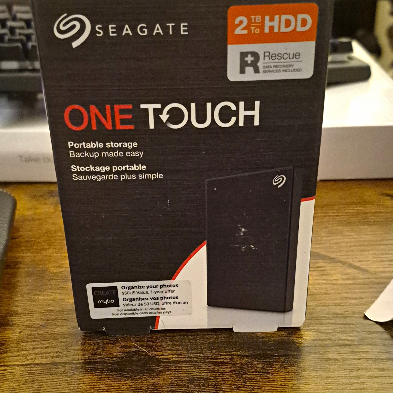 Seagate One Touch 2TB Portable External HDD USB 3.0 Black STKB2000400