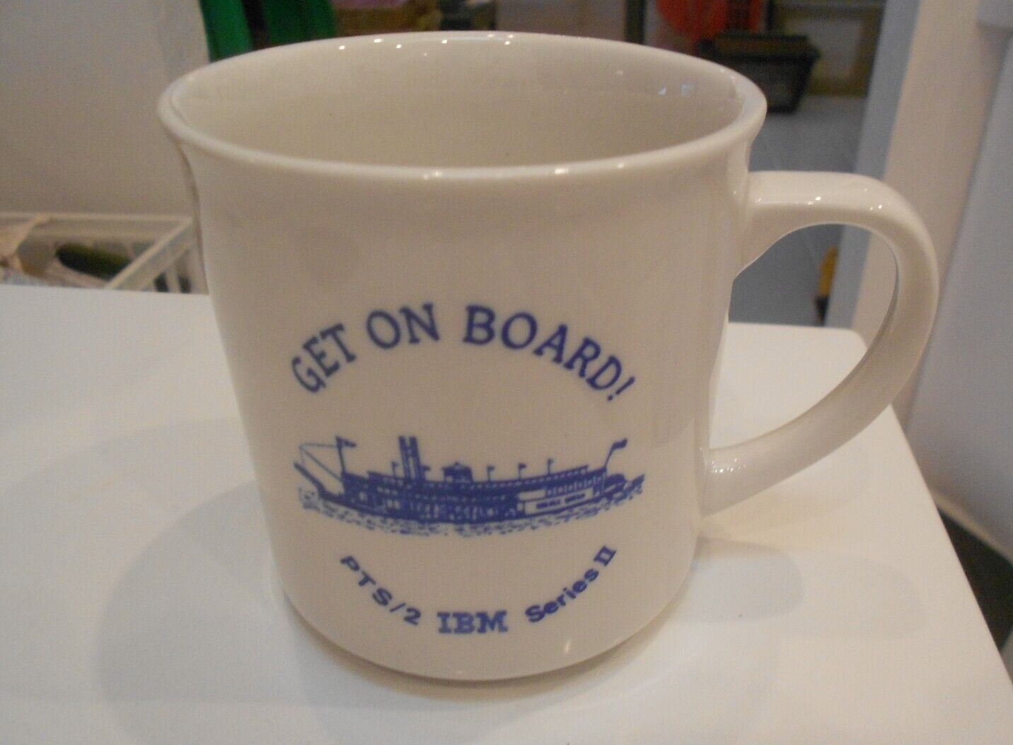 GET ON BOARD PTS/2 IBM SERIES 2 MUG 3 1/2" HIGH EXCELLENT CONDITION