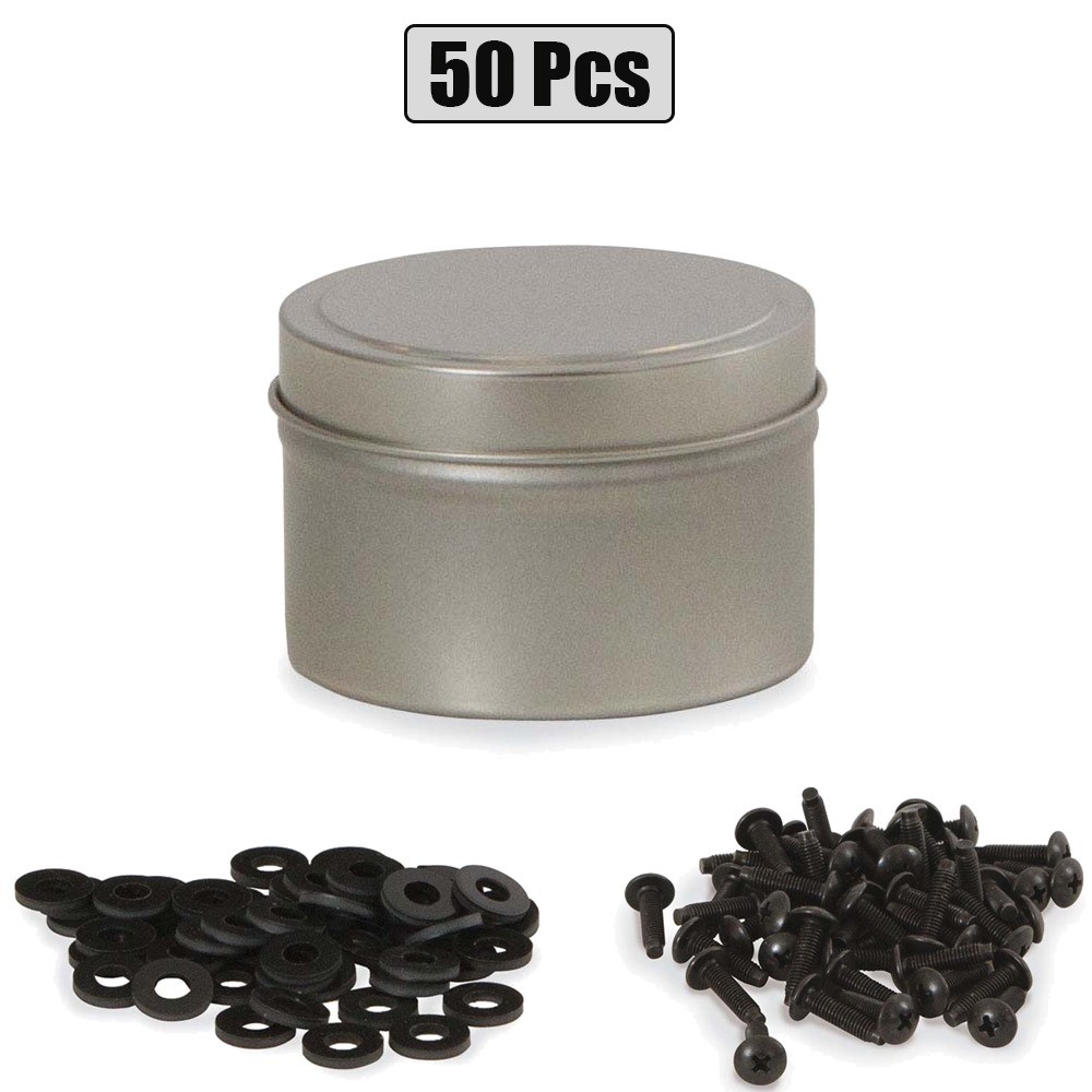 50Pcs #12-24 x 3/4" Rack Mount Screws w/ Washer For Server Cabinet Shelves Bolts