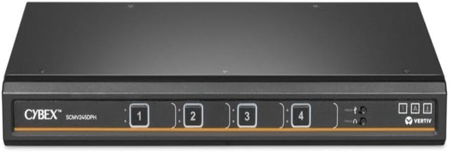 Vertiv - SCMV245DPH-400 - Vertiv Cybex Secure MultiViewer KVM Switch 4 port