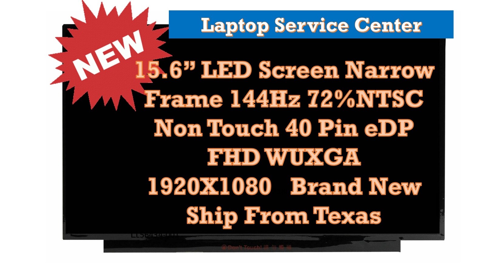 LP156WFG(SP)(B3) 144Hz LP156WFG-SPB3 LCD Screen FHD 1920x1080 Matte  TESTED