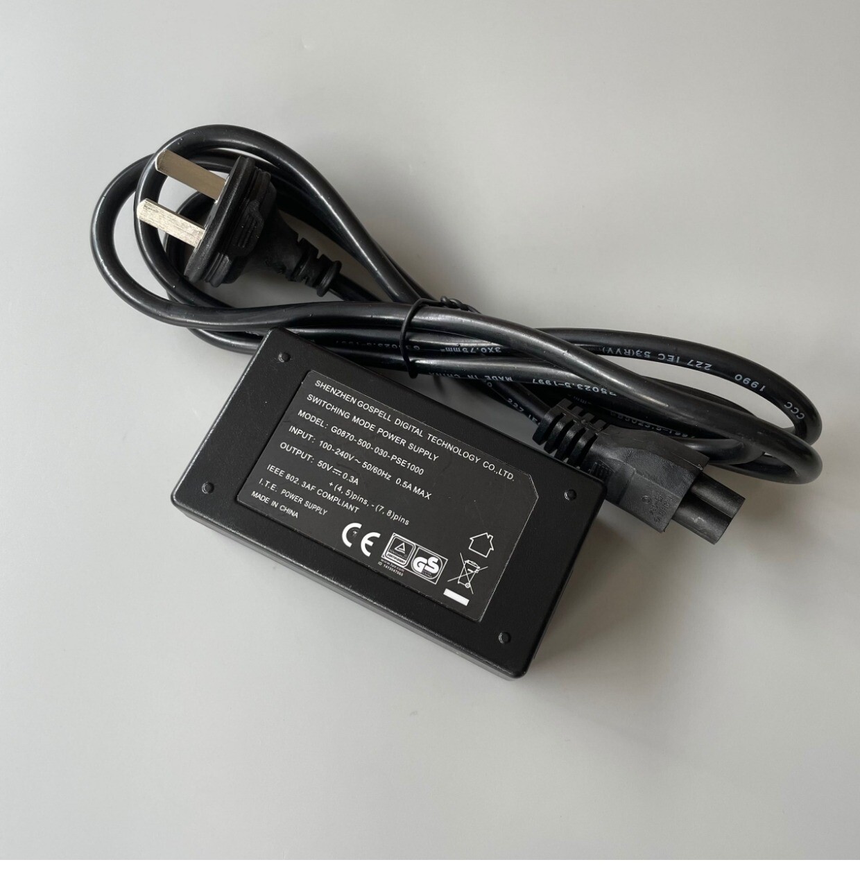 Genuine GOSPELL Switching Mode Power Supply G0870-500-030-PSE1000 50V 0.3A POE