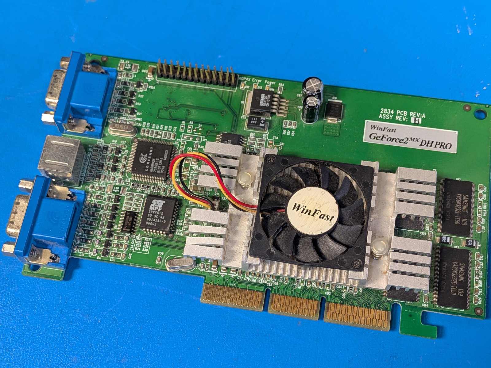 Nvidia Geforce2MX DH Pro GPU by WinFast DUAL SCREEN 64mb AGP
