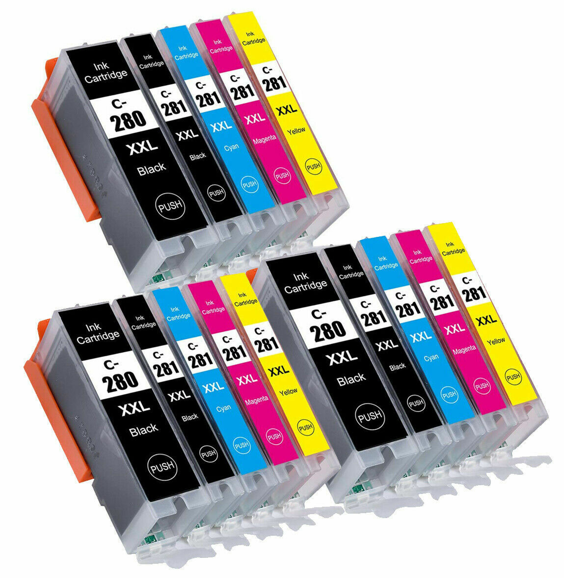 15PK Ink Cartridges for PGI-280XXL CLI-281XXL Canon TR8622 TR8620A TS6320 TR7520