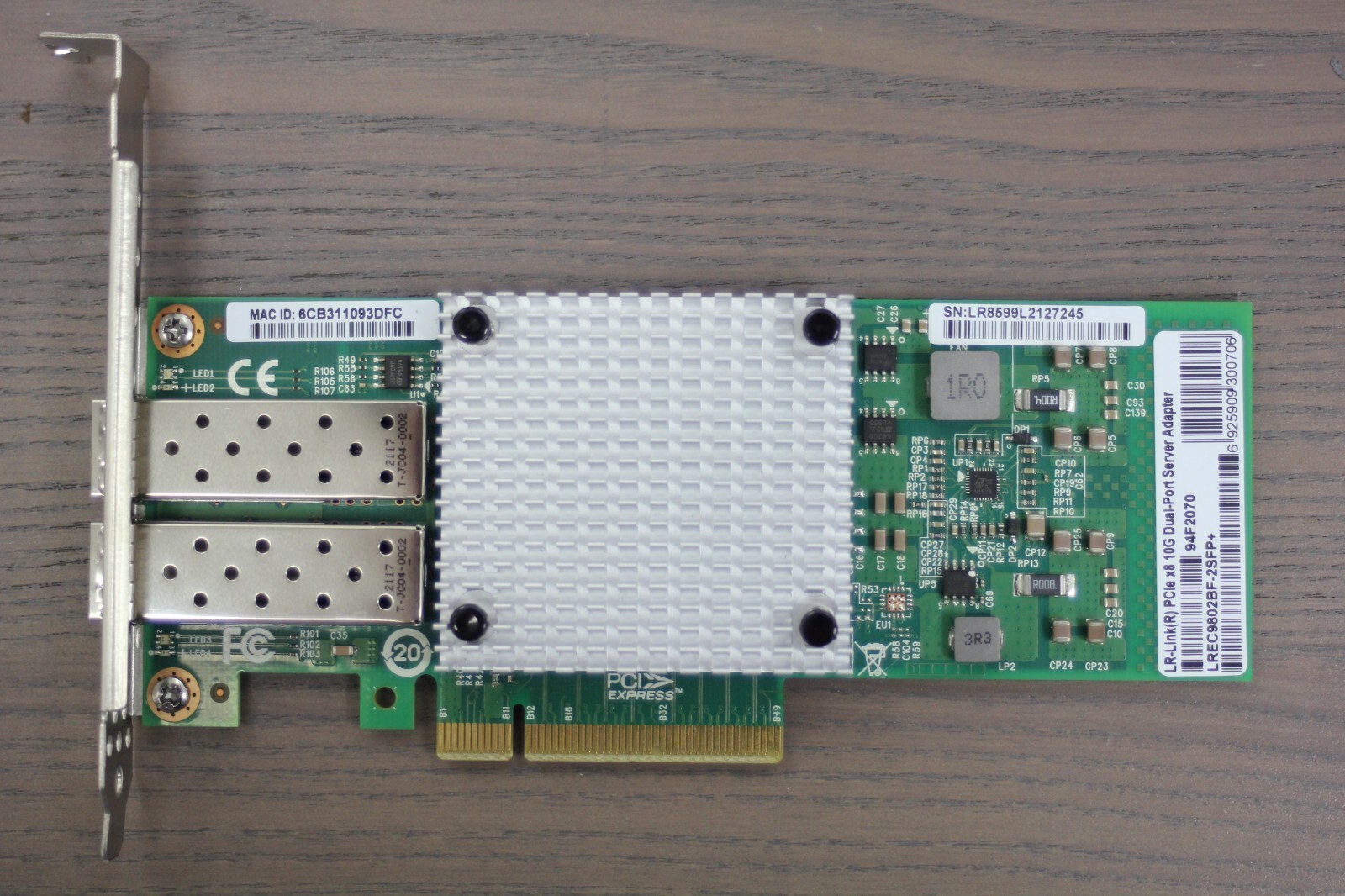 LR-Link 10G Dual-Port PCIe x8 Server Adapter 94F2070