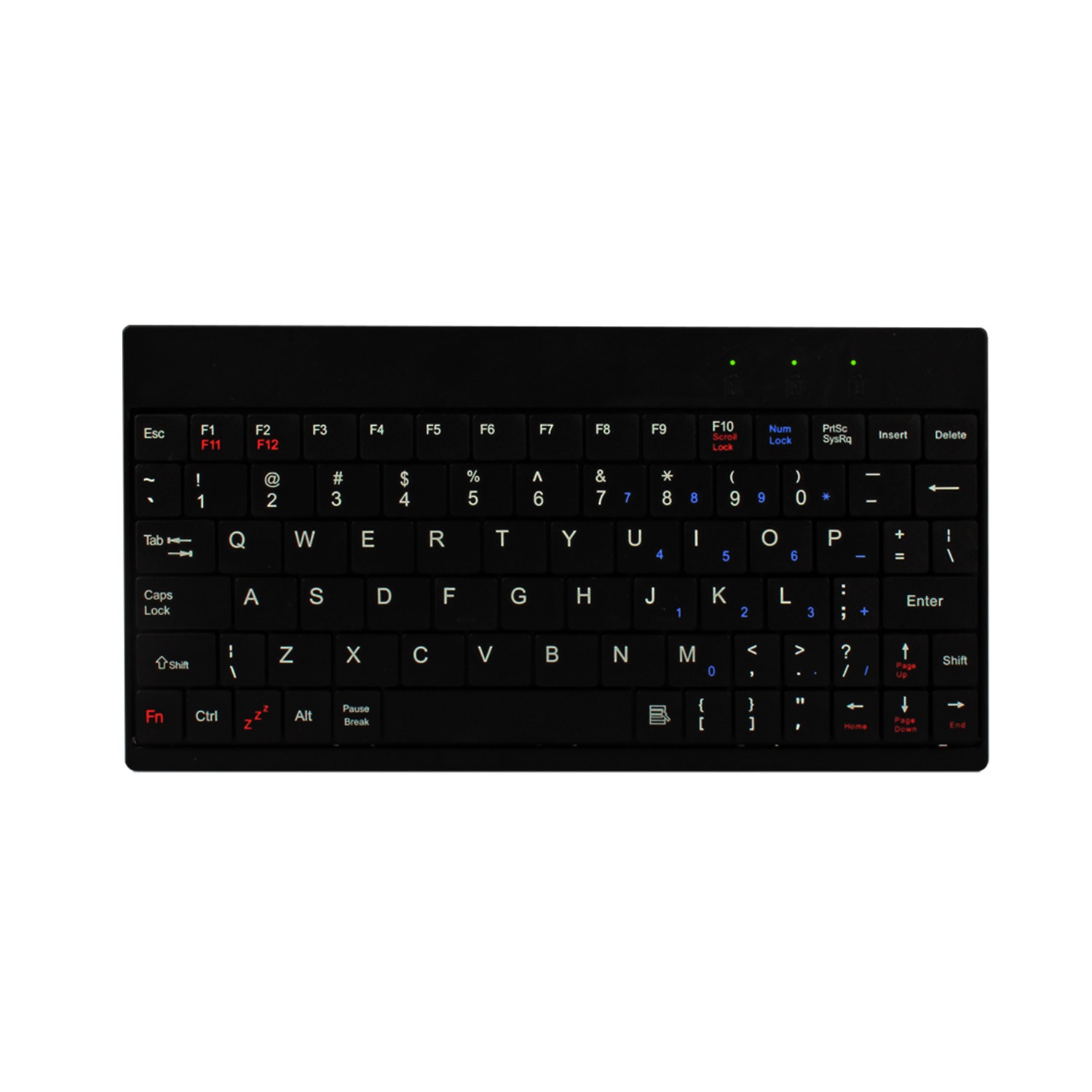 80 Keys Wired Keyboard Mini USB Connector Keyboard Portable Durable Keyboard
