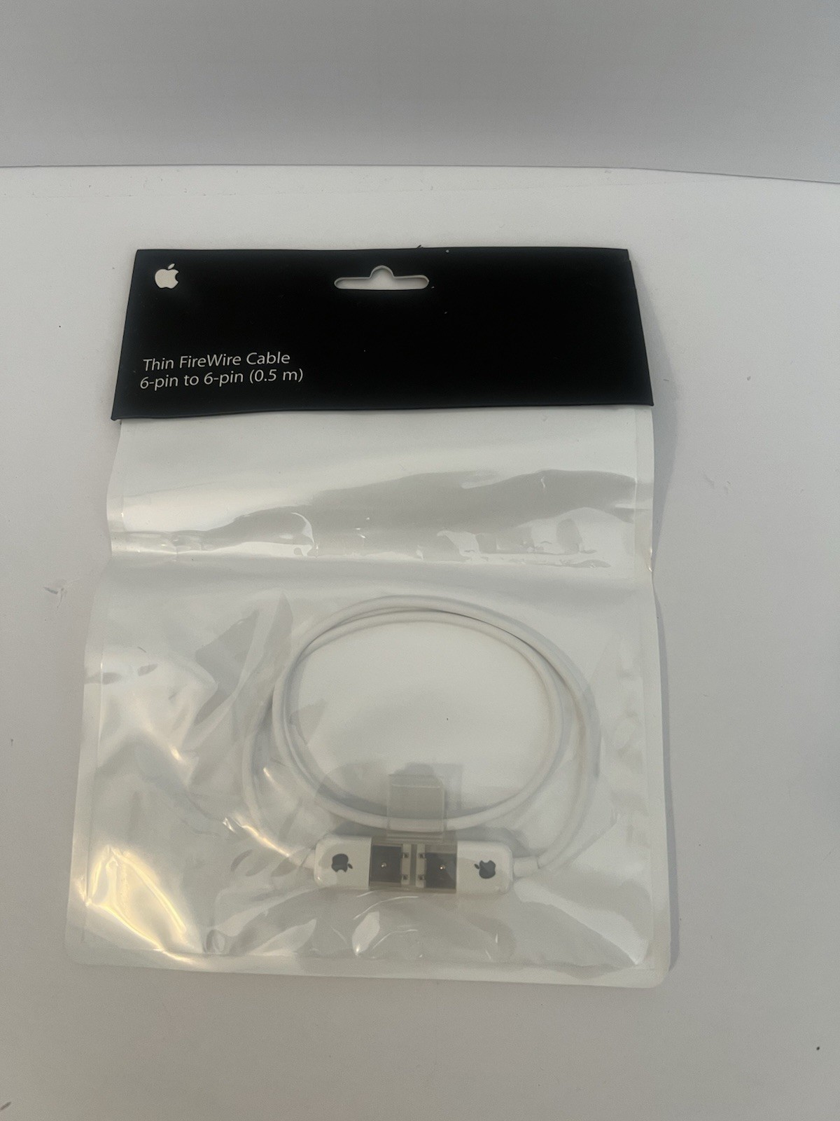 Apple Thin FireWire Cable 6-Pin to 6-Pin 1.8m White - Sealed - Vintage